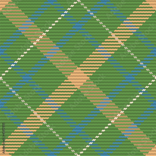 Seamless pattern of scottish tartan plaid. Repeatable background with check fabric texture. Vector backdrop striped textile print.