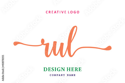 RUL lettering logo is simple, easy to understand and authoritative photo