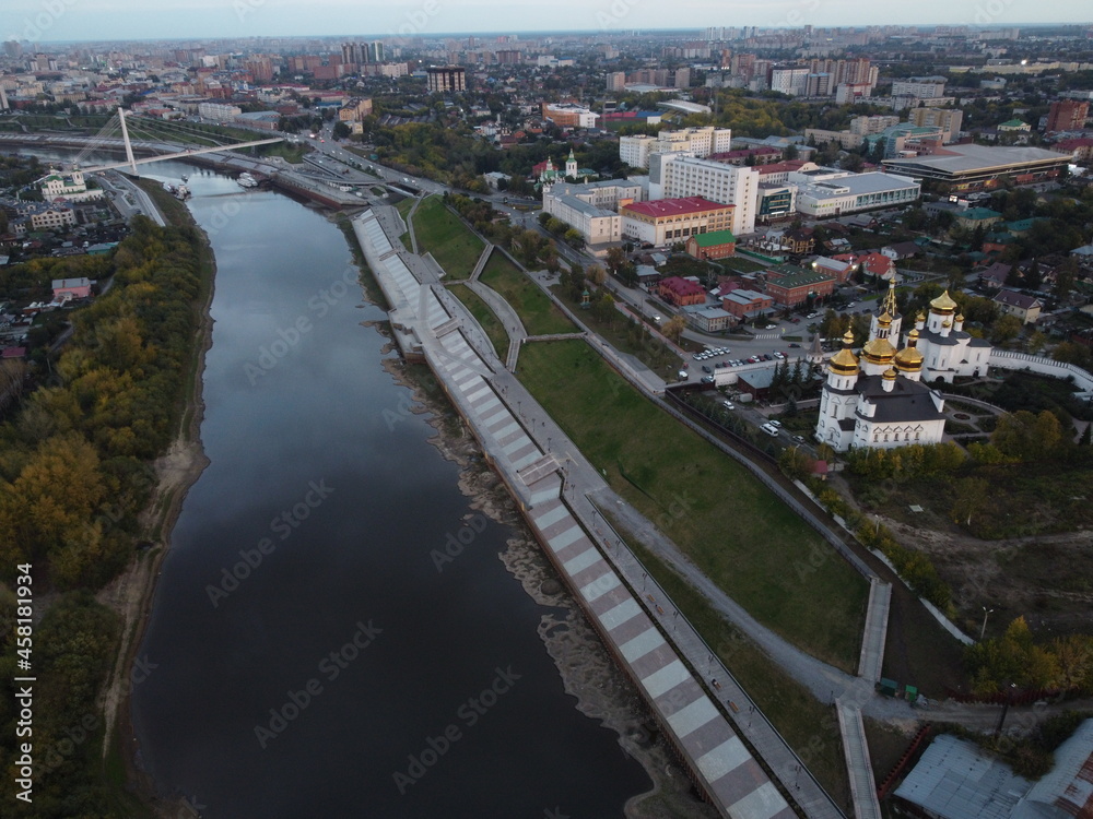 Tyumen Tura river border