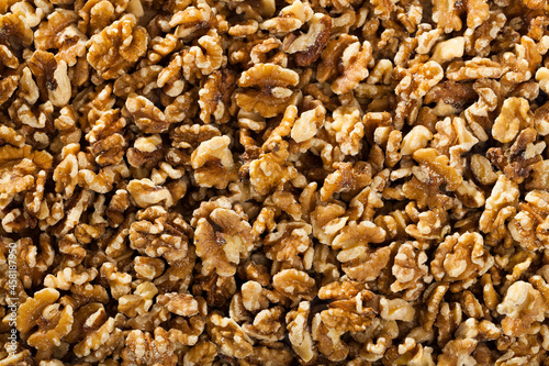 Peeled walnuts background. High quality photo © JackF