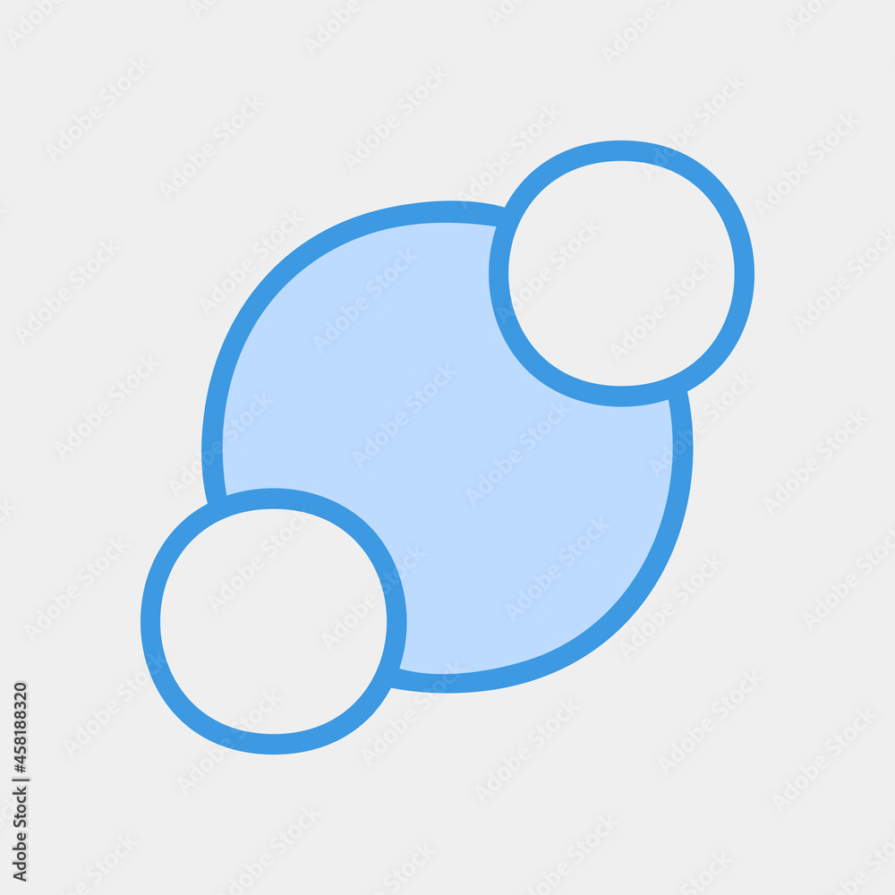 Vector illustration of diagram icon in blue style for any projects Vector illustration of diagram icon in blue style for any projects