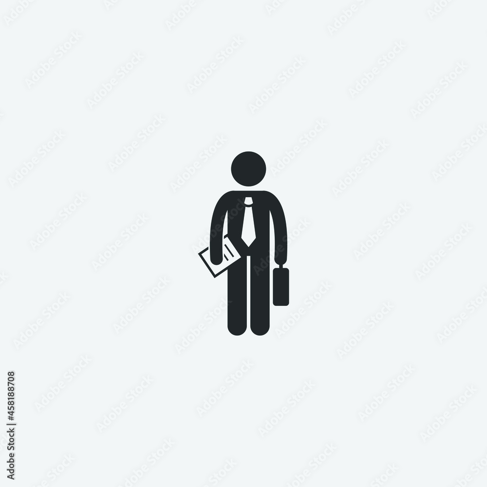 Brocker vector icon illustration sign Brocker vector icon illustration sign