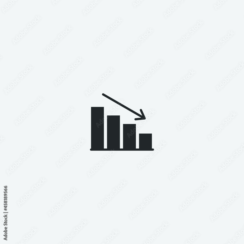 Chart vector icon illustration sign Chart vector icon illustration sign