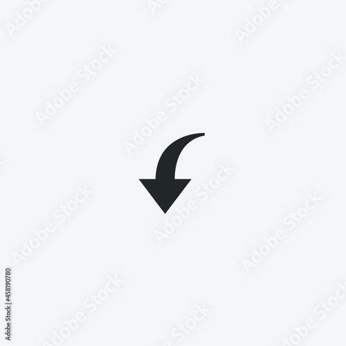 Free Download Down_arrow vector icon illustration sign - GFXLoad