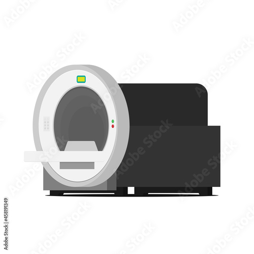 Computed tomography concept flat vector