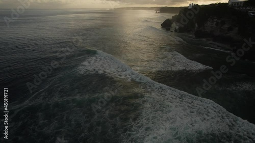 Uluwatu surf spot at sunrise