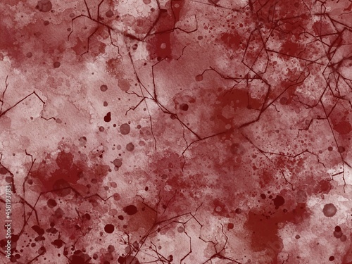 Red blood and vein abstract art 