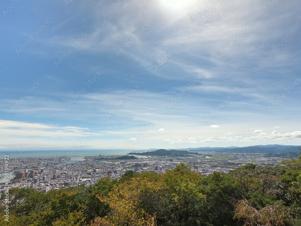 眉山からの風景、徳島