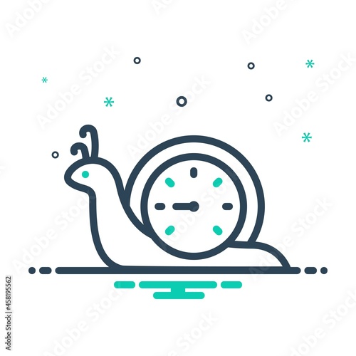 Mix icon for slowly