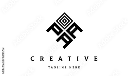 PAA square three latter logo vector	