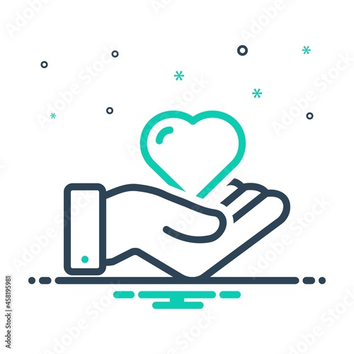 Mix icon for sympathy