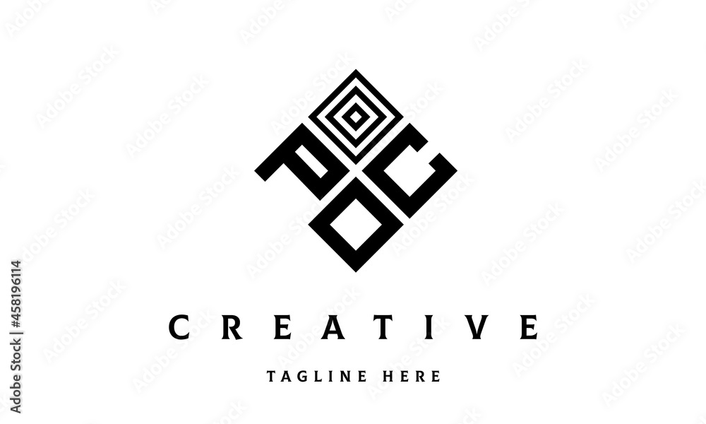 PCO square three latter logo vector PCO square three latter logo vector