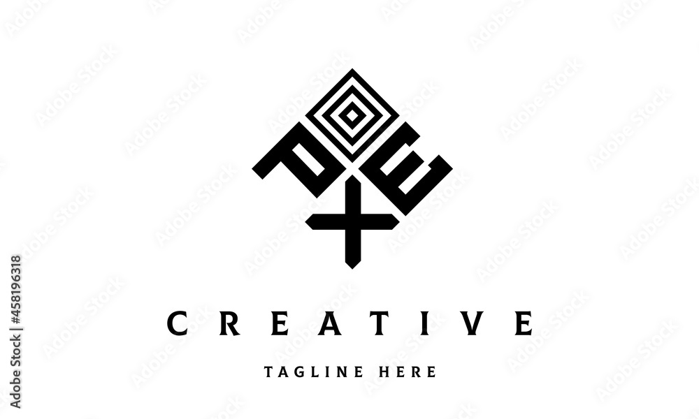 PEX square three latter logo vector PEX square three latter logo vector