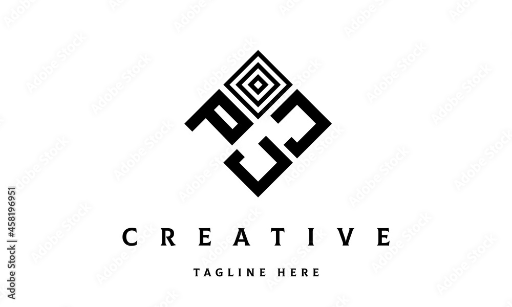 PJJ square three latter logo vector PJJ square three latter logo vector