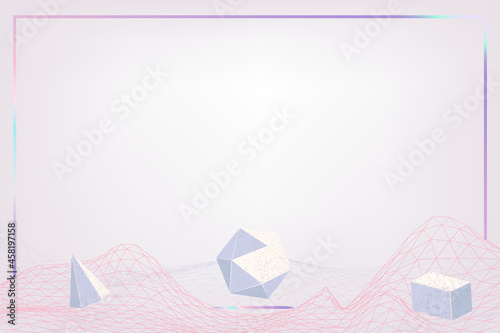 Vector 3D wave purple pattern design