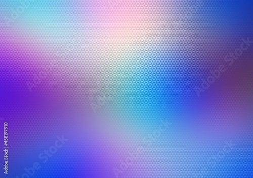 Bright colorful holographic mosaic textured background. Blue pink lilac colors.