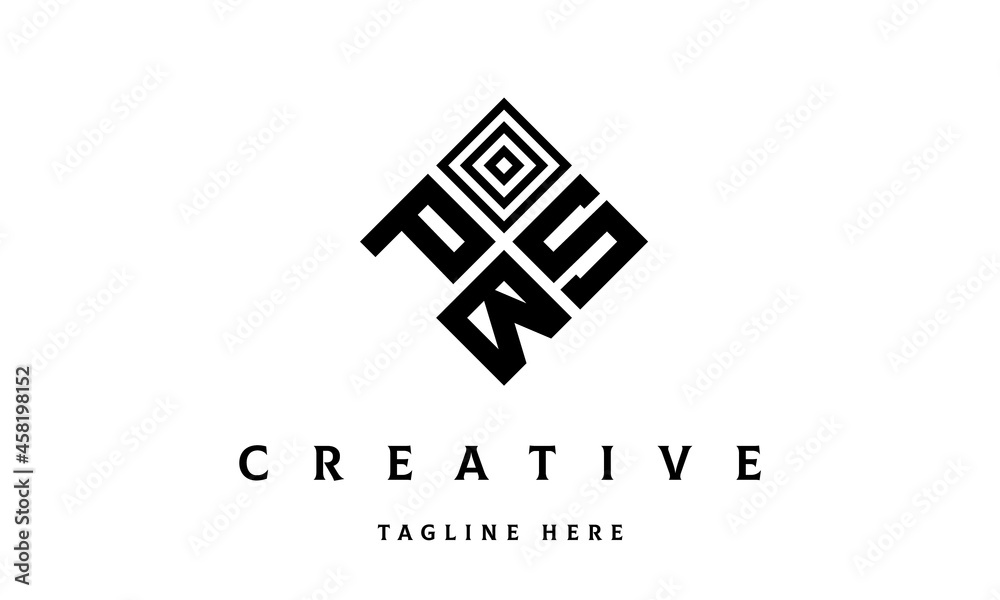 PSB square three latter logo vector