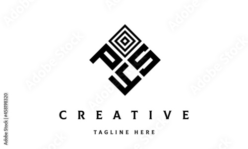 PSY square three latter logo vector