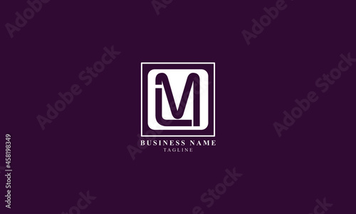 LM, ML, Abstract initial monogram letter alphabet logo design