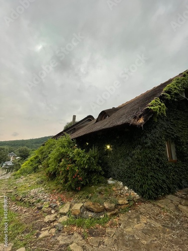 Green house in the mountains 