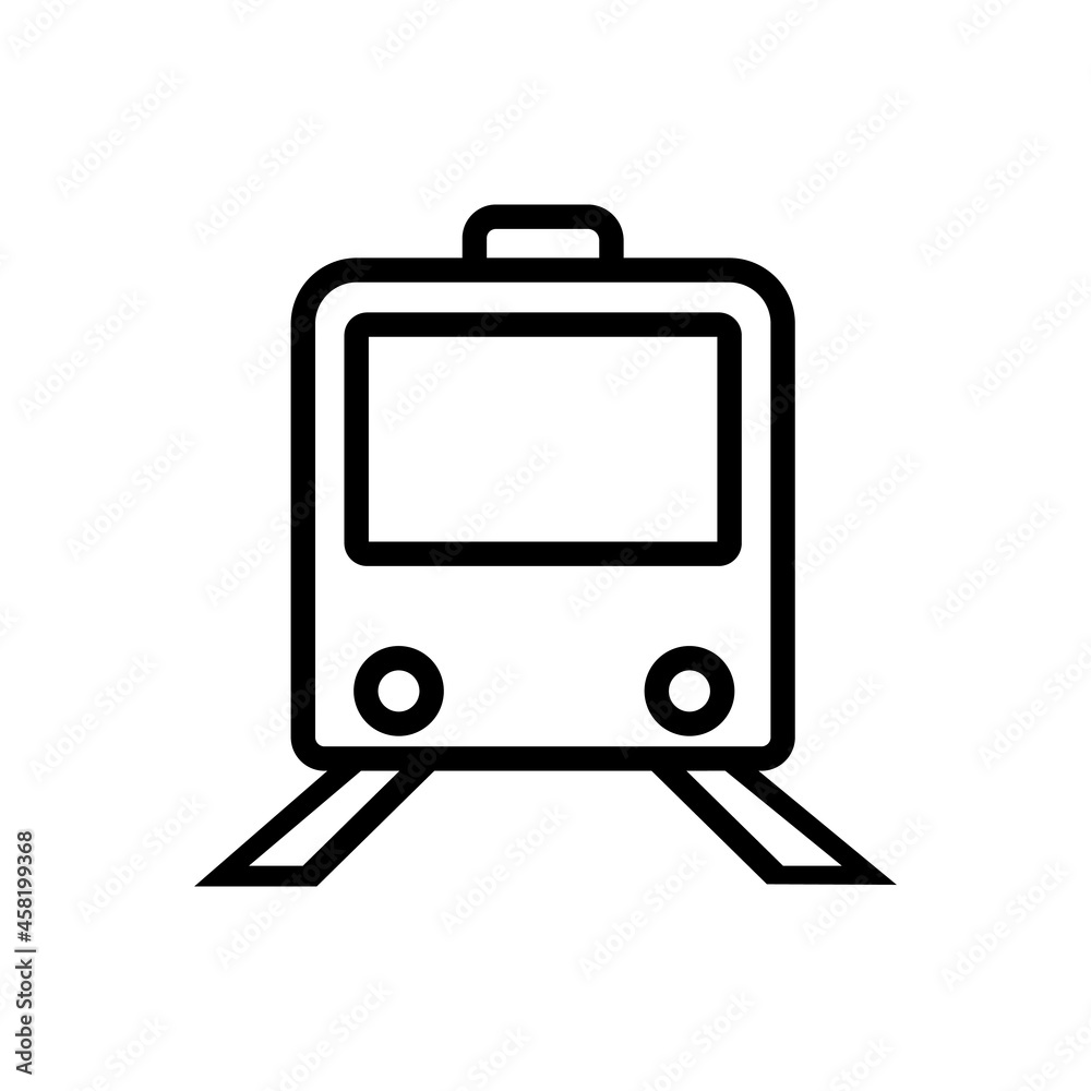 Train vector icon. tram illustration sign. travel symbol. public transport logo. Train vector icon. tram illustration sign. travel symbol. public transport logo.