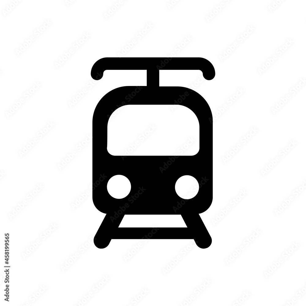 Train vector icon. tram illustration sign. travel symbol. public transport logo. Train vector icon. tram illustration sign. travel symbol. public transport logo.