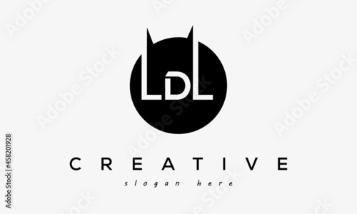 LDL creative circle letters logo design victor