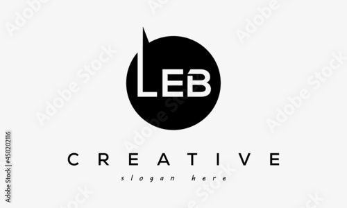 LEB creative circle letters logo design victor photo