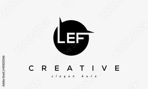 LEF creative circle letters logo design victor