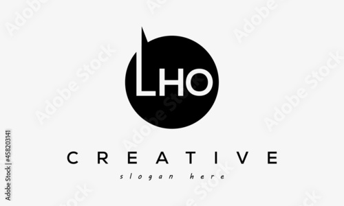 LHO creative circle letters logo design victor photo