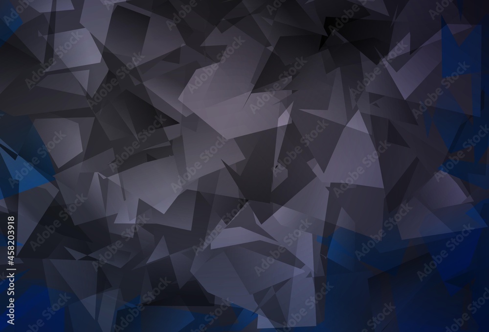 Obraz premium Dark Gray vector triangle mosaic texture.