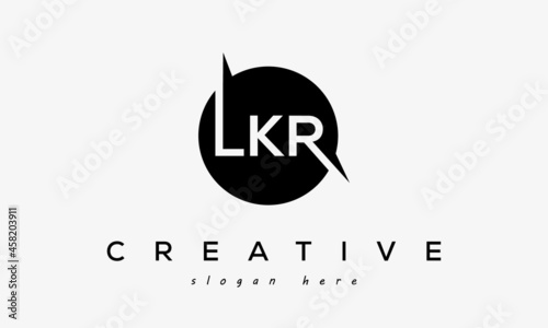 LKR creative circle letters logo design victor photo