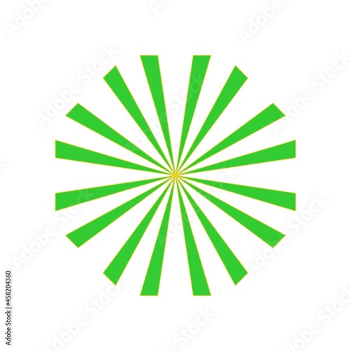 abstract green star.cirle ornament,template vector stock