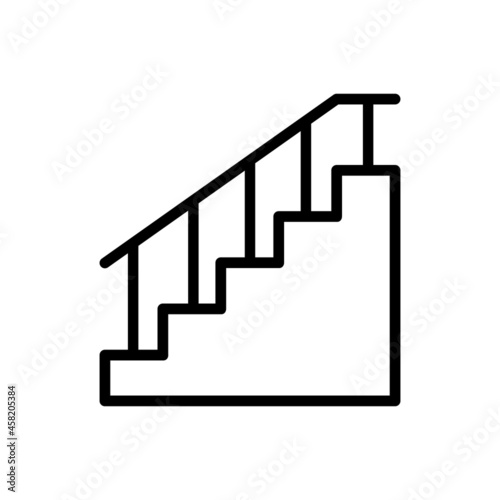 Stairs vector icon. staircase illustration sign. ladder symbol or logo.