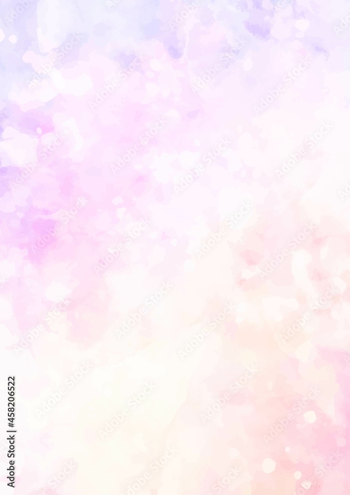 ピンク色と紫色の水彩テクスチャ背景
