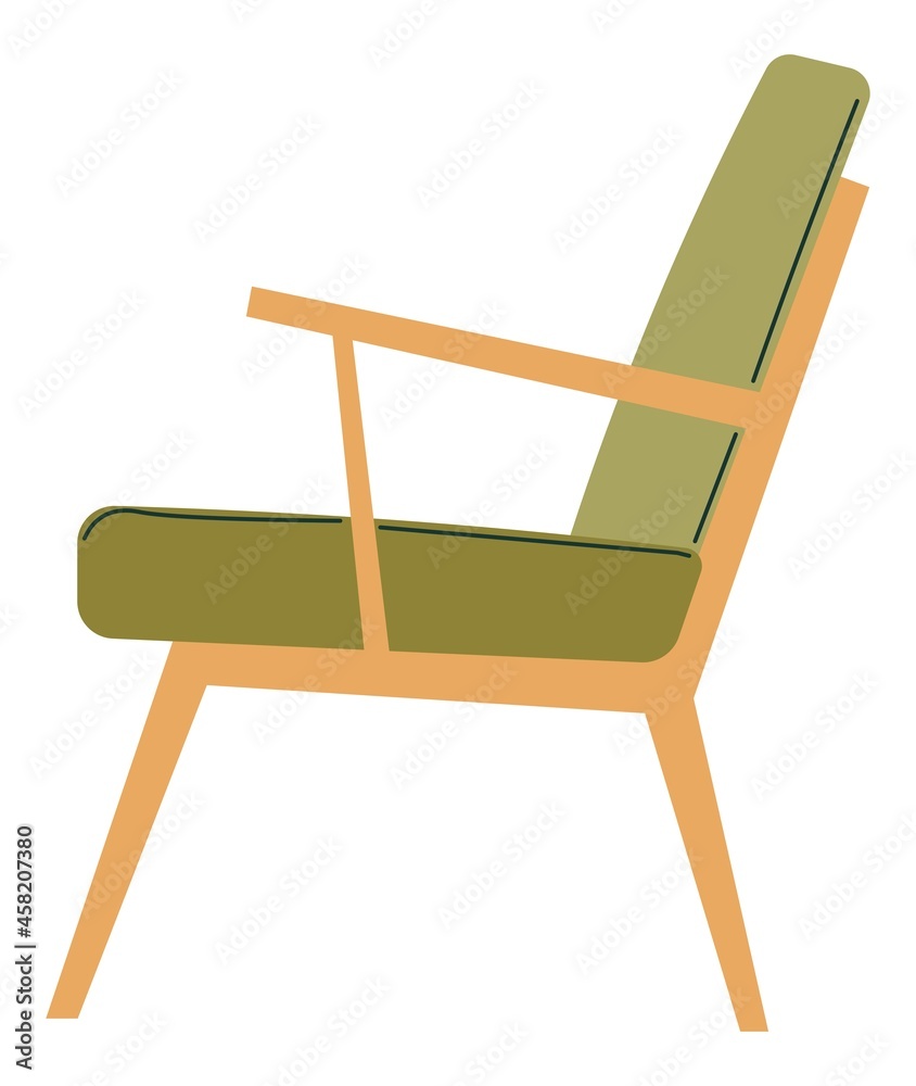 Minimalist chair for home interior design vector