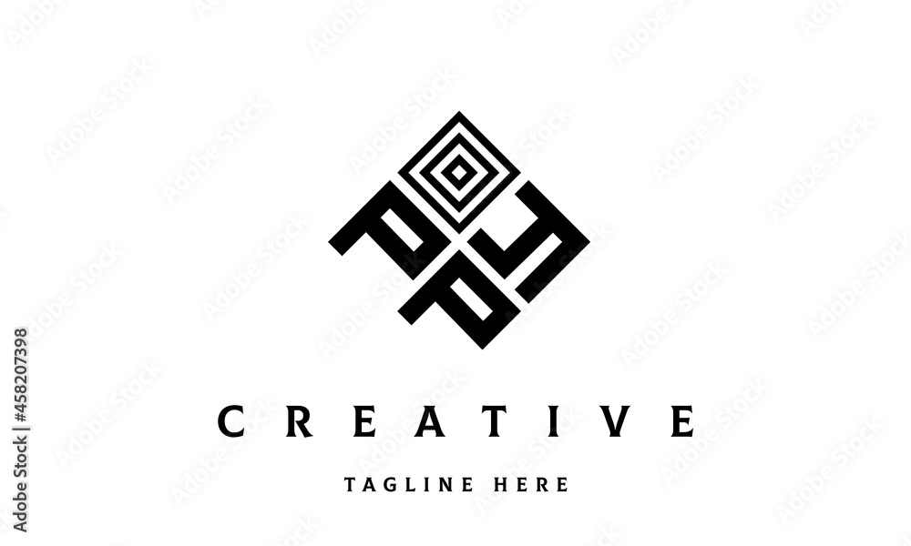 PYP square three latter logo vector PYP square three latter logo vector