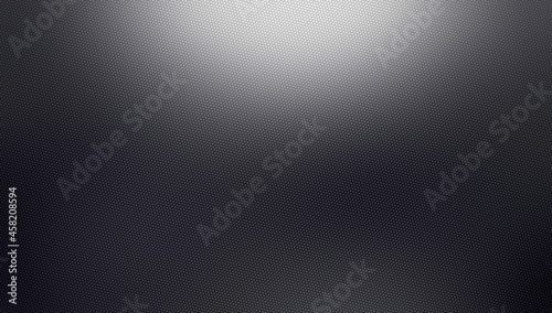Black metal grid polished background. Abstract dark material textured surface.