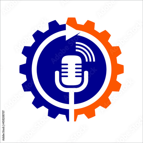 gear with microphone in the middle.