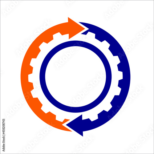 gear with arrows