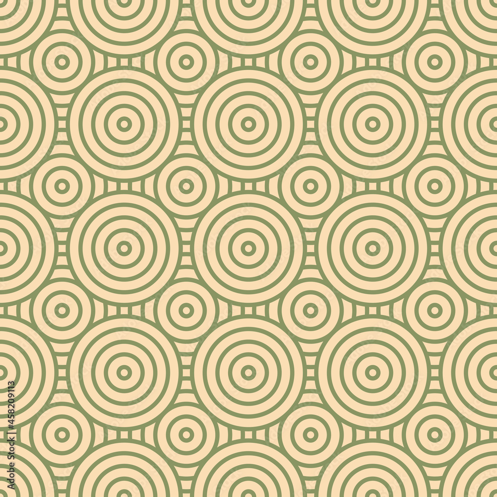 Asian style mandala seamless pattern. Geometric seamless ornaments for fabric, textile, paper background. Japanese motif wavy mandala pattern design. Asian style mandala seamless pattern. Geometric seamless ornaments for fabric, textile, paper background. Japanese motif wavy mandala pattern design.