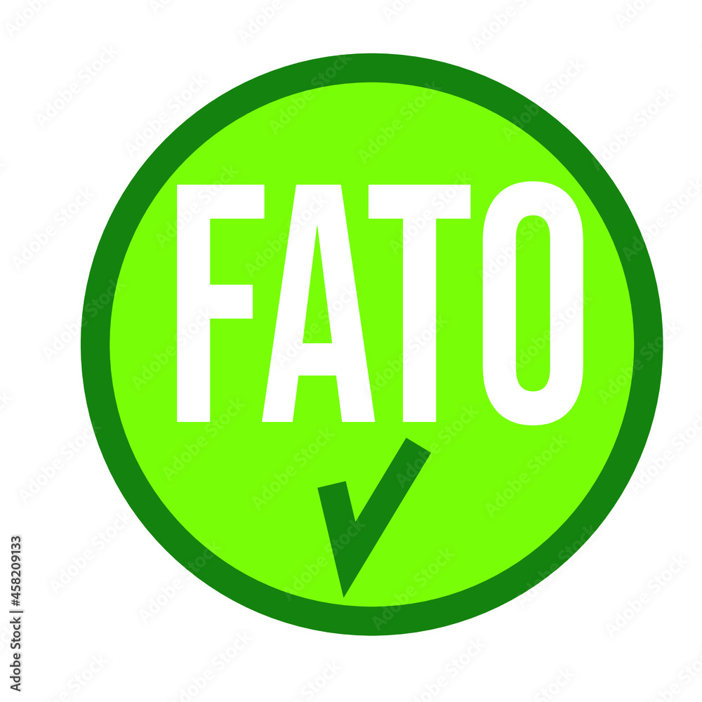 Fact icon, logo vector boards background. Check the concept of the truth of the fact. in Portuguese language, Brazil, vector illustration. Fact icon, logo vector boards background. Check the concept of the truth of the fact. in Portuguese language, Brazil, vector illustration.