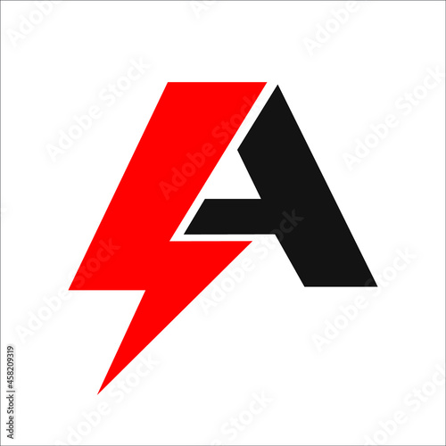 Free Download thunder bolt with letter A - GFXLoad