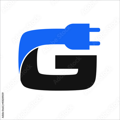letter G with electric jak
