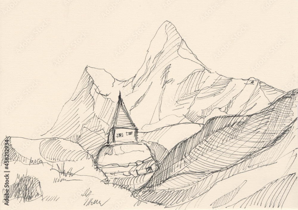 Monastery in high mountains