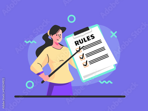 Business list of rules reading guidance making checklist
 photo