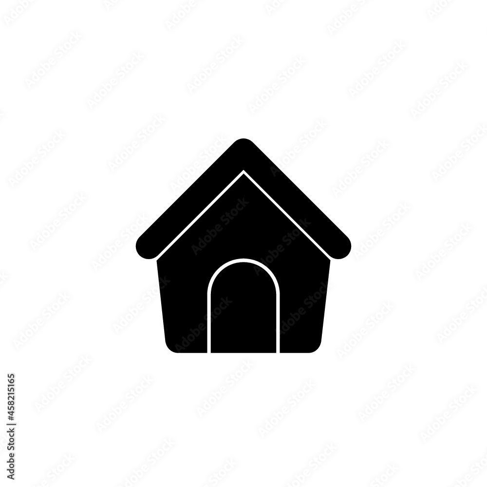 Dog house icon isolated on white background Dog house icon isolated on white background