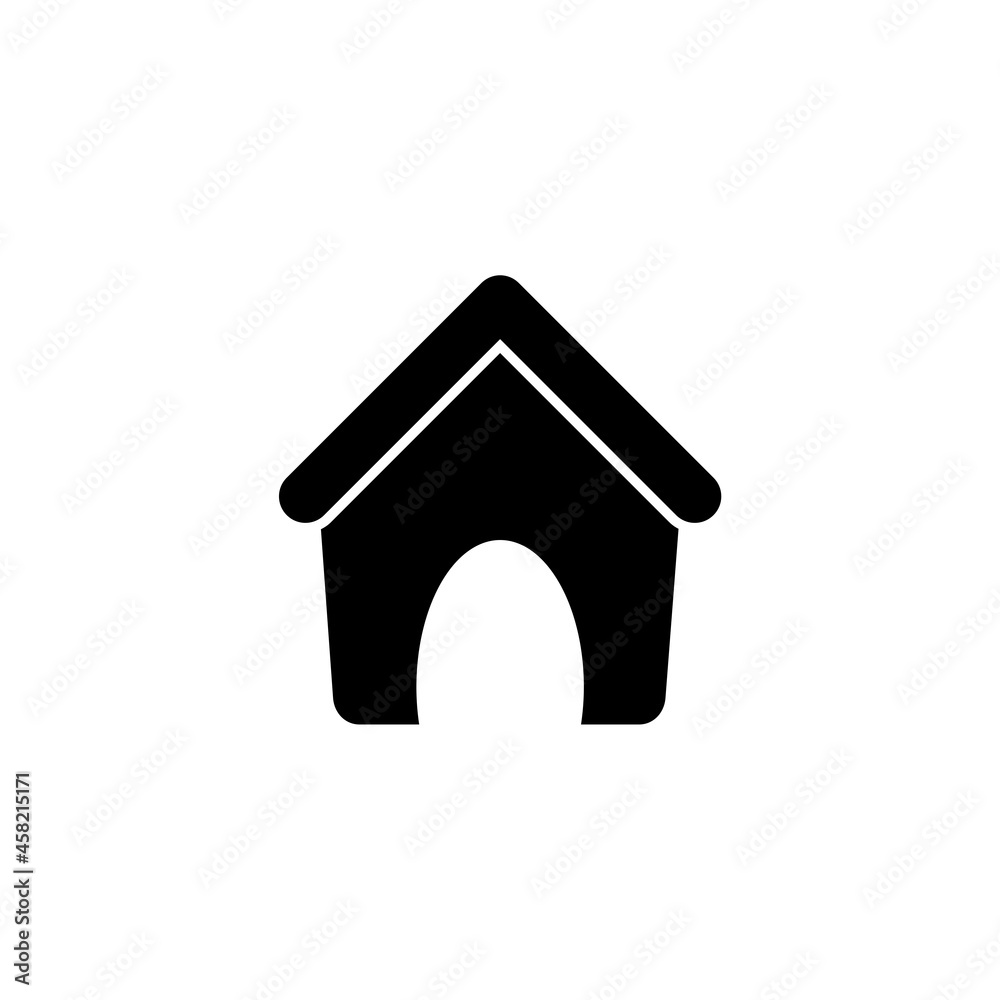 Dog house icon isolated on white background Dog house icon isolated on white background