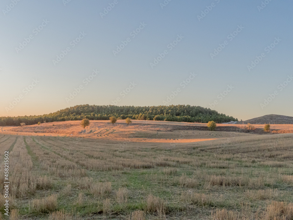 Fototapeta premium Madrid landscape at sunrise.