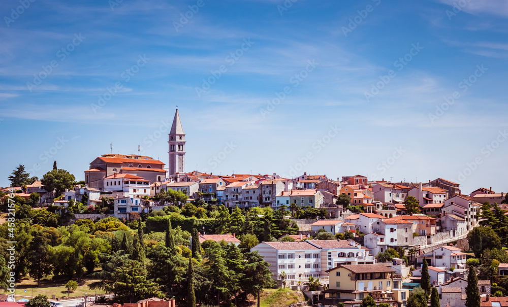 Panorama of the city of Vrsar in Croatia